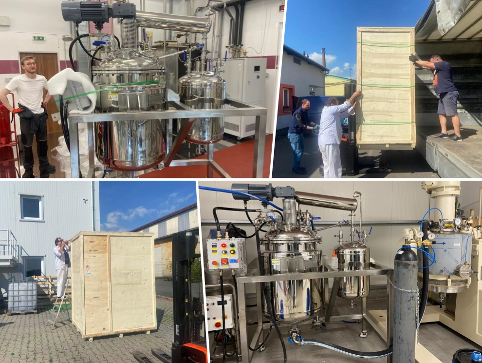 Entrega y uso exitosos de reactor a prueba de explosión de acero inoxidable de 250L a clientes europeos