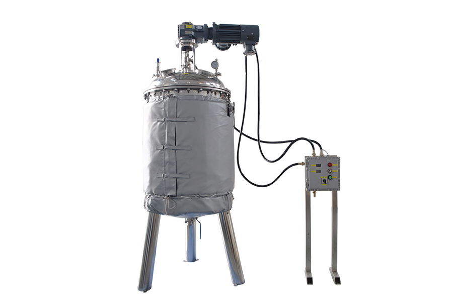Reactor de acero inoxidable con doble camisa de 250 litros con camisa aislante personalizada, listo para enviar a España