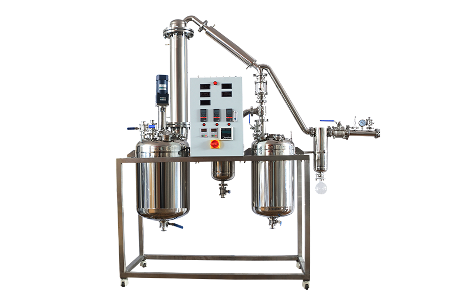 Equipo de destilación fraccionada de acero inoxidable 75L listo para enviar a Eslovenia