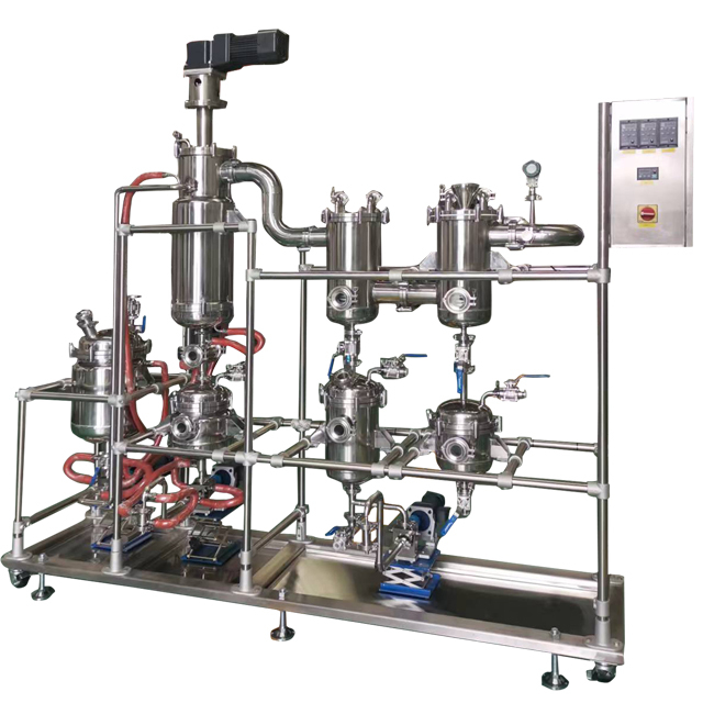 Evaporador de película delgada de acero inoxidable de 20 pulgadas