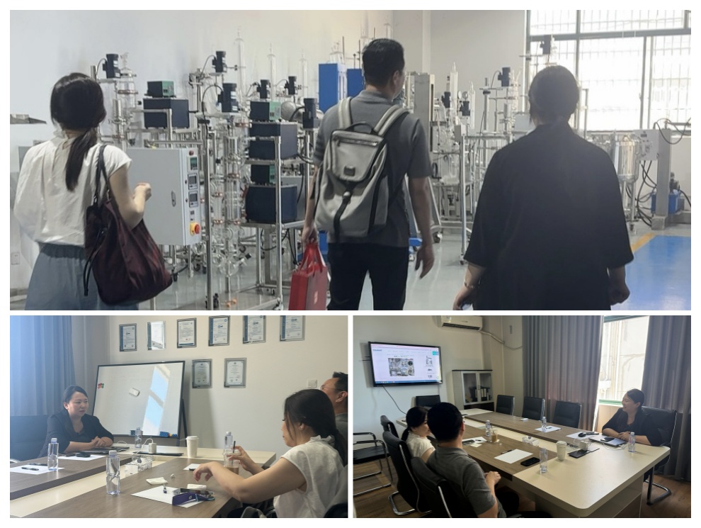 Cliente indonesio impresionado por el equipo avanzado de aceite esencial durante la visita de fábrica