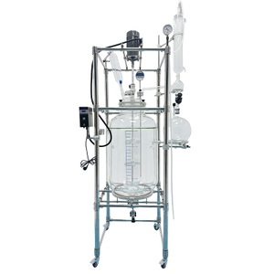 Reactor de vidrio con camisa de 200 litros