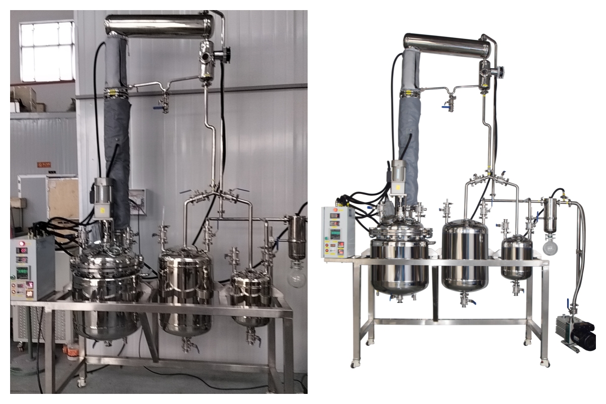 equipo de destilaci&oacute;n fraccionada