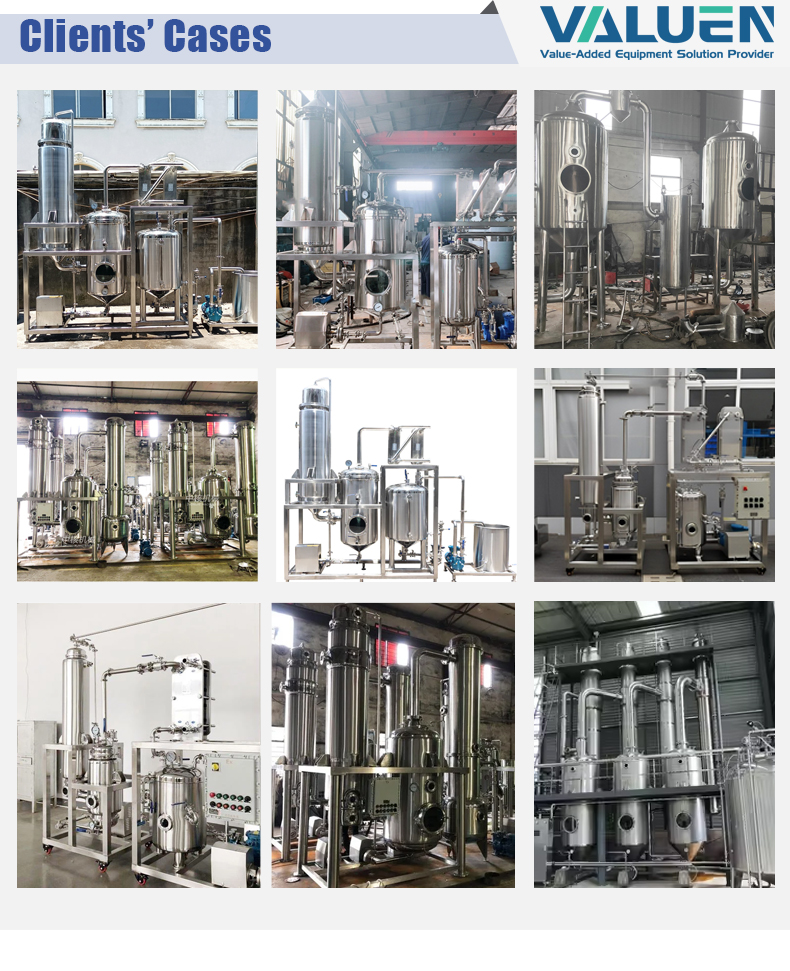 evaporador de pel&iacute;cula descendente