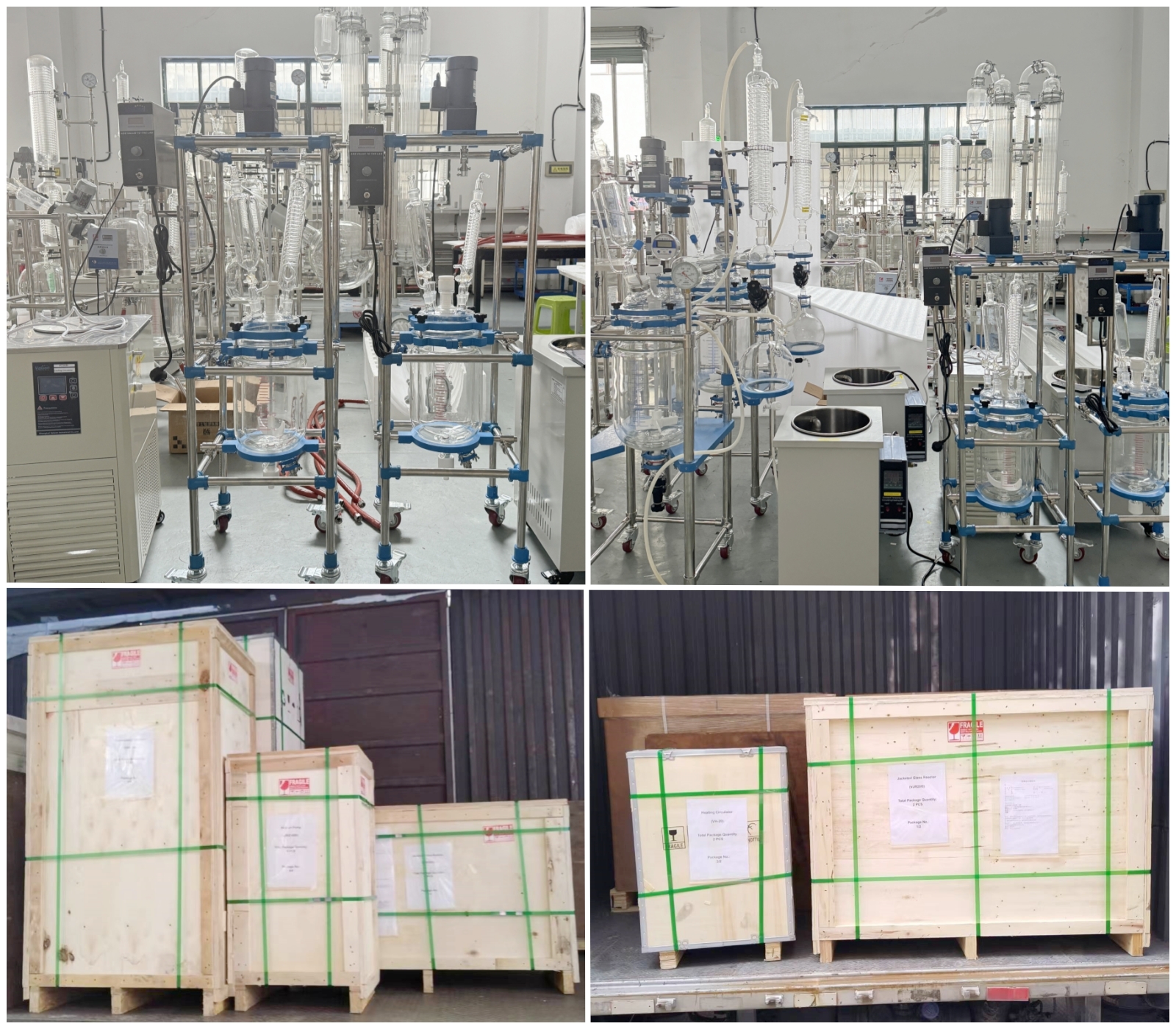 ¡Nuevo lote de reactores de vidrio listos para enviar!