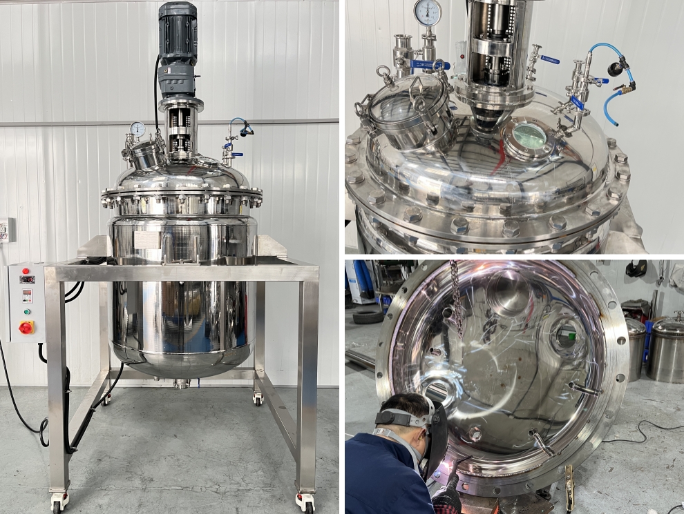 700L El reactor de acero inoxidable con camisa de 700L está listo para enviar a Estonia