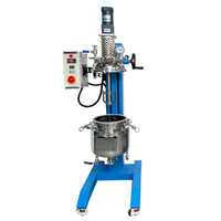 Reactor de acero inoxidable con camisa elevable y giratorio de 10 litros