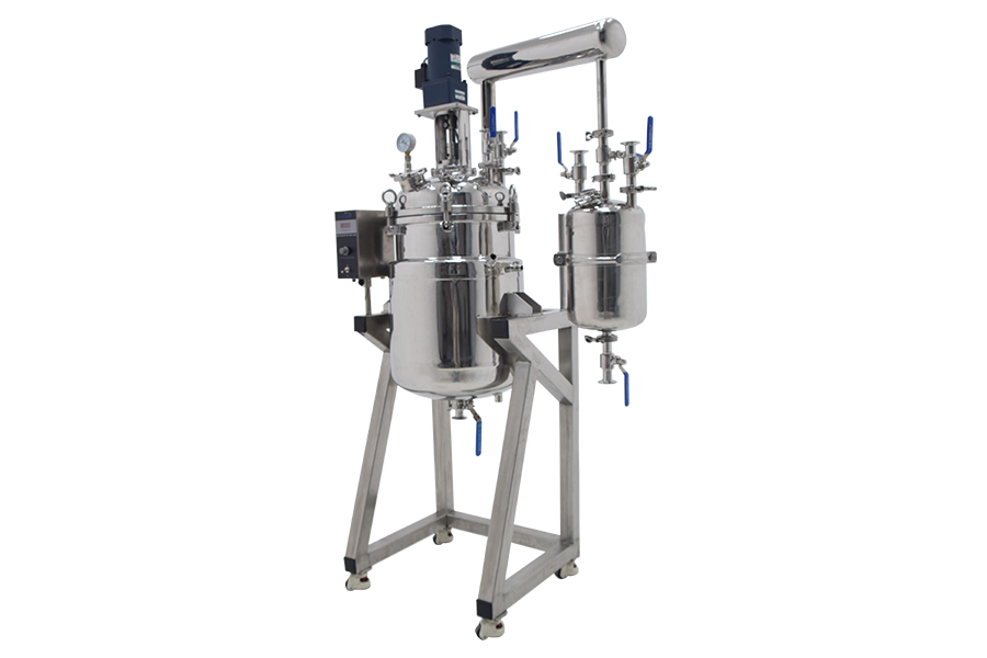 El reactor de acero inoxidable con camisa única de 40 litros (con tapa extraíble) está listo para su envío a España