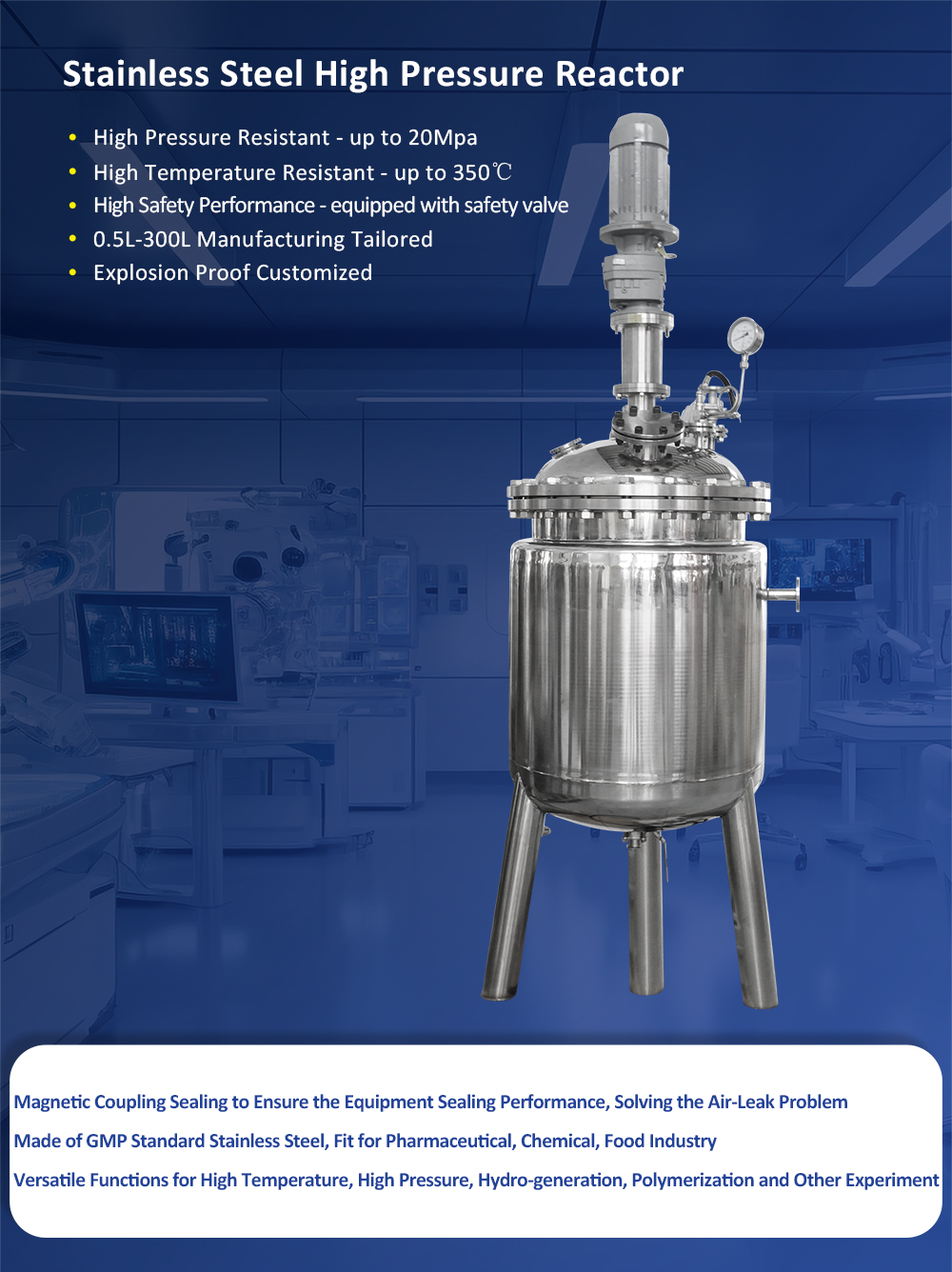 reactor de alta presi&oacute;n