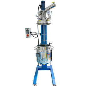 Reactor de acero inoxidable con camisa elevable y giratorio de 100 litros