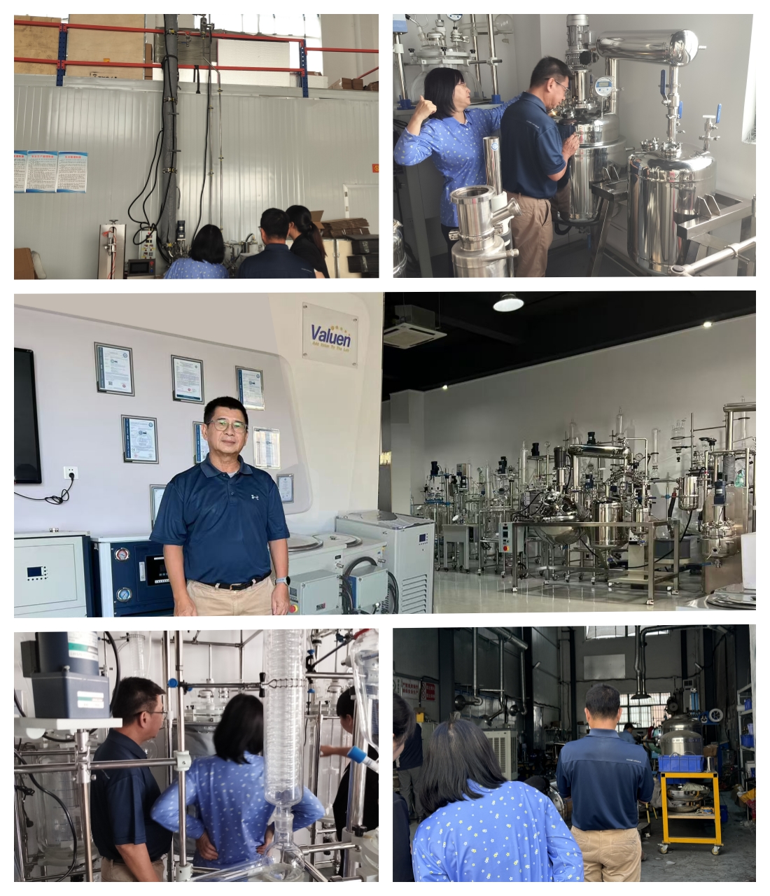 Dando la bienvenida a los clientes de Indonesia a nuestra fábrica