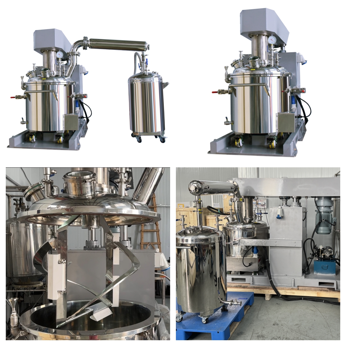 Reactor de elevación hidráulica de acero inoxidable