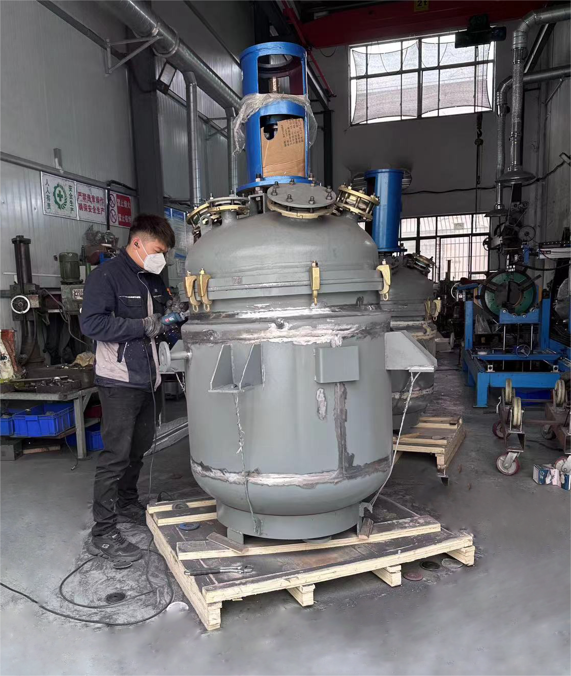 reactor revestido de vidrio