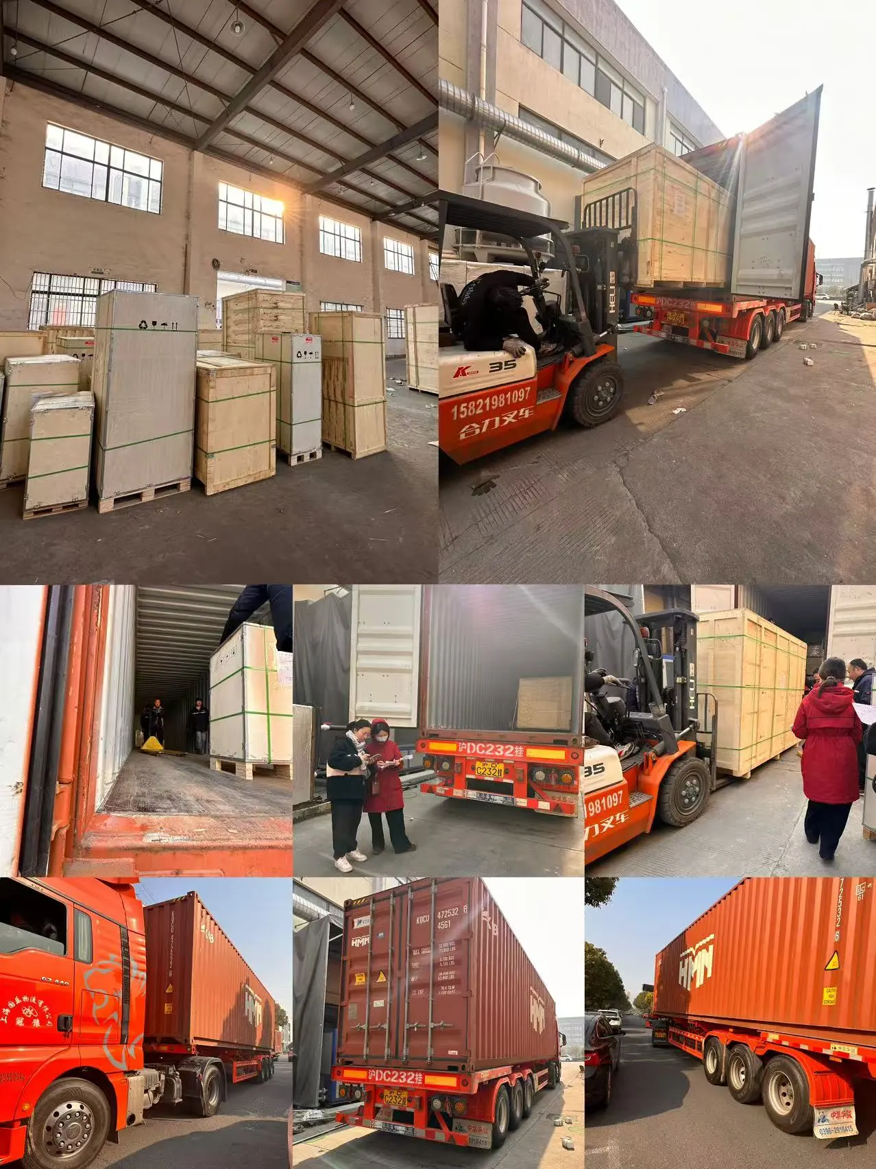 Cargando contenedores antes de CNY Holiday