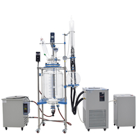 Reactor de vidrio con camisa de 100 litros
